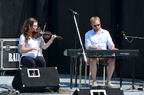 Kayla Marchand on fiddle accompanied by Adam Young on keyboard