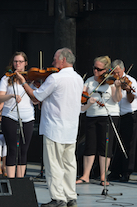 The Cape Breton Fiddlers’ Association plays a set in tribute