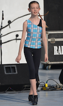 Zoe MacIsaac step-dancing