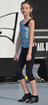 Zoe MacIsaac step-dancing