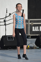 Zoe MacIsaac step-dancing
