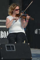 Leanne Aucoin on fiddle