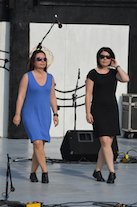 Dawn MacDonald-Gillis and Helen MacDonald step‑dancing step‑dancing