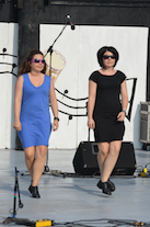 Dawn MacDonald-Gillis and Helen MacDonald step‑dancing step‑dancing