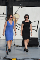 Dawn MacDonald-Gillis and Helen MacDonald step‑dancing step‑dancing