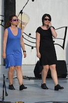 Dawn MacDonald-Gillis and Helen MacDonald step‑dancing step‑dancing