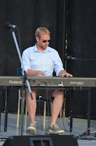 Adam Young on keyboard
