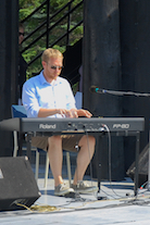 Adam Young on keyboard