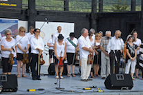 Cape Breton Fiddlers’ Association members during the prayer