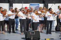 The Cape Breton Fiddlers’ Association plays a set in tribute