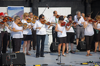 The Cape Breton Fiddlers’ Association plays a set in tribute