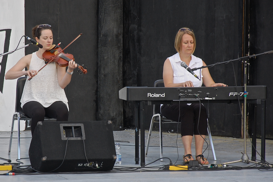 Stephanie MacDonald on fiddle accompanied by Susan MacLean on keyboard
