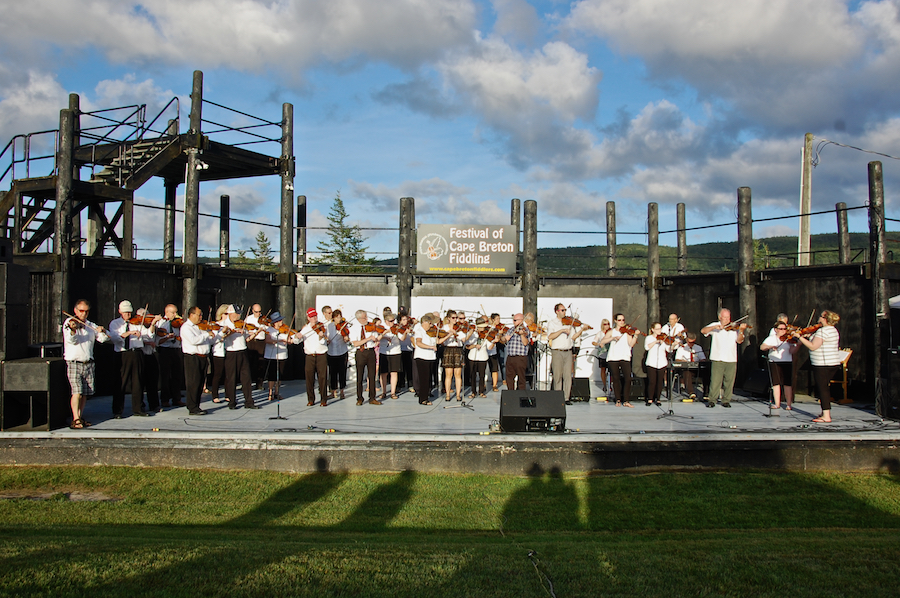 Cape Breton Fiddlers’ Association Fourth Group Number, directed by Eddie Rogers and accompanied by Lawrence Cameron on keyboard