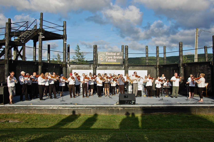 Cape Breton Fiddlers’ Association Fourth Group Number, directed by Eddie Rogers and accompanied by Lawrence Cameron on keyboard