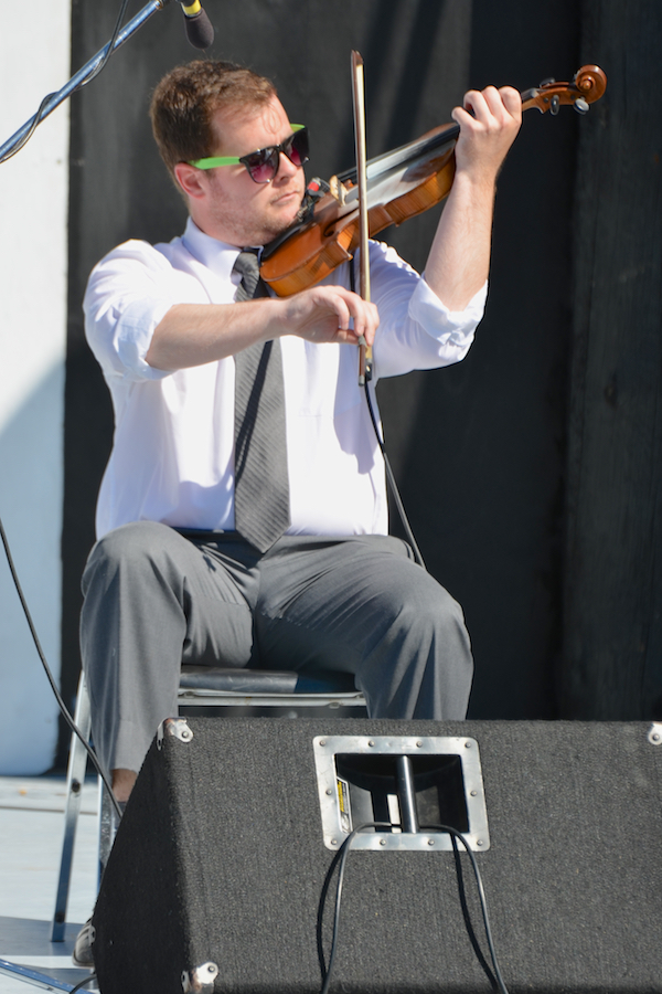 Kyle Kennedy MacDonald on fiddle