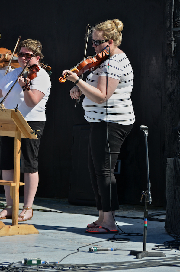 The Cape Breton Fiddlers’ Association plays its second group number in tribute