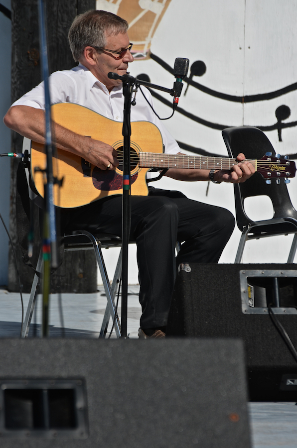 Gaston Aucoin on guitar