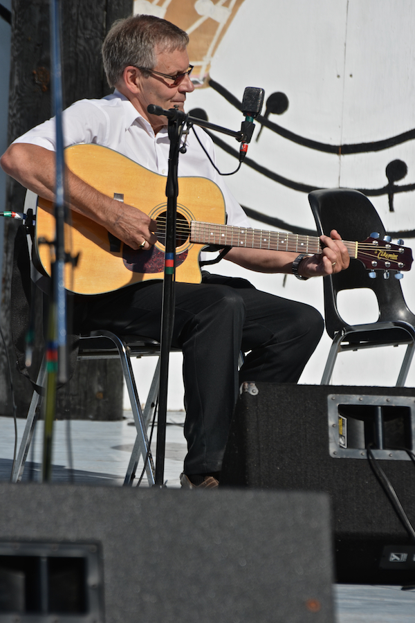 Gaston Aucoin on guitar