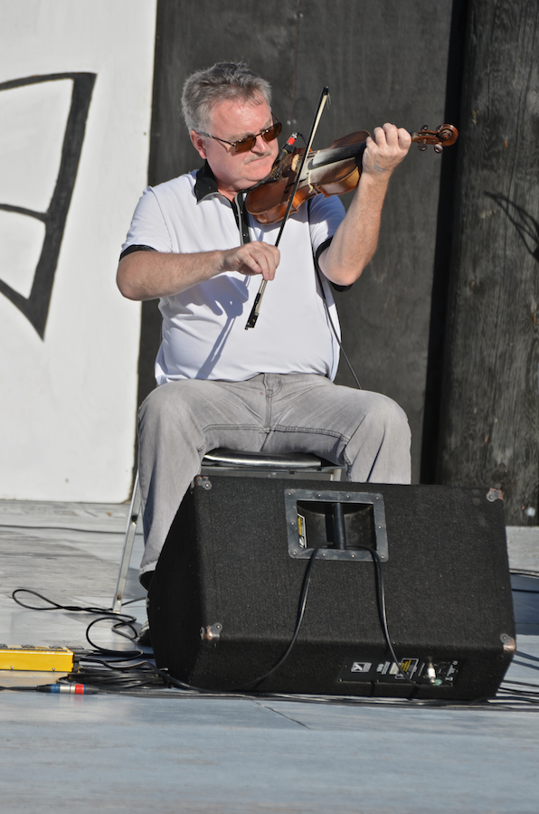 Howie MacDonald on fiddle
