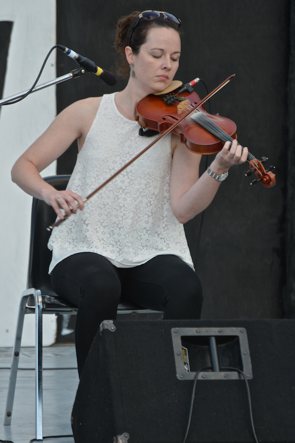 Stephanie MacDonald on fiddle