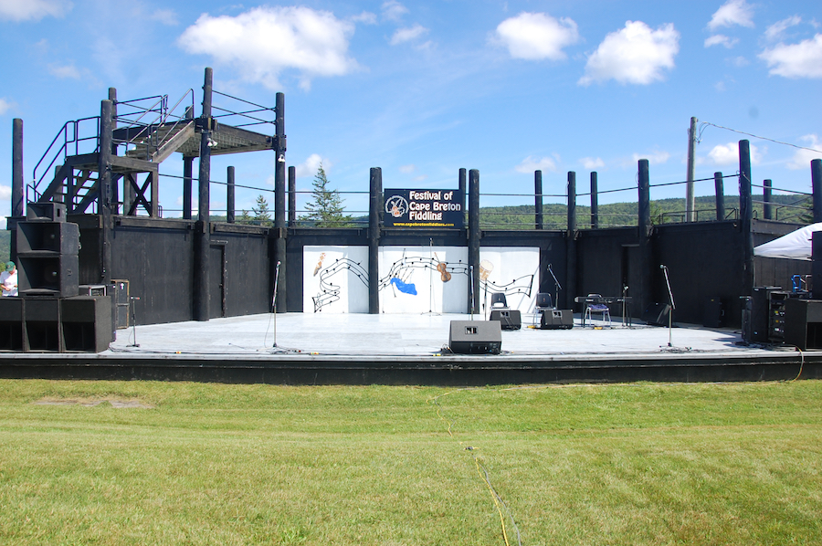 The Gala Concert Stage before the concert