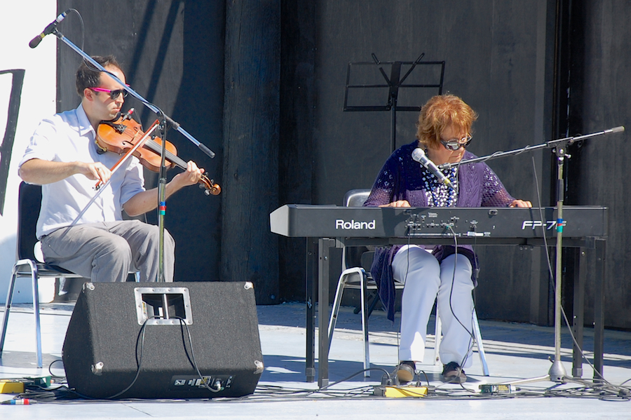 Kolten MacDonell on fiddle, accompanied by Janet Cameron on keyboard