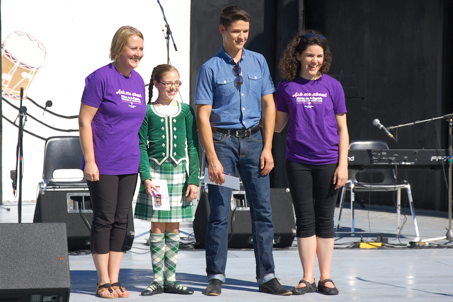 Susan MacLean, Drea Shepherd, Olivier Broussard, and Lisa MacNeil after the awards presentation