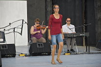 Tracey Bailey step-dancing to the music of Brenda Stubbert on fiddle accompanied by Kolten MacDonell on keyboard