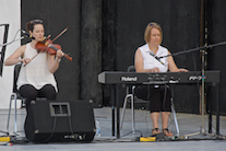 Stephanie MacDonald on fiddle accompanied by Susan MacLean on keyboard
