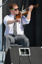 Kyle Kennedy MacDonald on fiddle