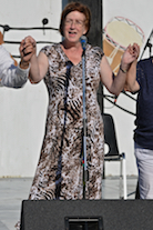 Betty Lord leads a Gaelic song
