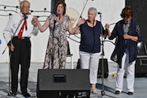 A quartet sings Gaelic songs