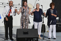 A quartet sings Gaelic songs