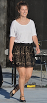 Janelle Boudreau step-dancing