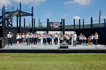 Cape Breton Fiddlers’ Association First Group Number, directed by Eddie Rogers and accompanied by Lawrence Cameron on keyboard