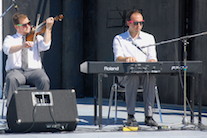 Kyle Kennedy MacDonald on fiddle accompanied by Kolten MacDonell on keyboard