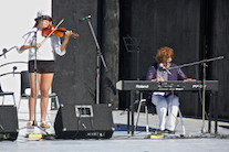 Shawnee Paul on fiddle accompanied by Janet Cameron on keyboard