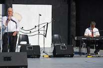 Joe MacNeil sings Make and Break Harbour accompanied by Lawrence Cameron on keyboard