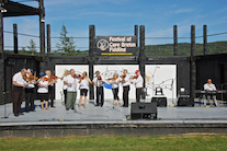 The Feisty Fiddlers, directed by Eddie Rogers and accompanied by Kolten MacDonell on keyboard