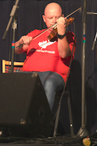 Mike Barron on fiddle