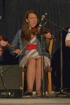 Koryne Fraser on fiddle