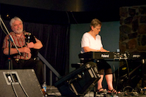 Ian Cameron on bellows pipes accompanied by Cathy Hawley on keyboard
