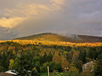 Morning fog and sun on Campbells Mountain