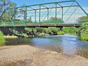View downstream from beneath Murrays Bridge