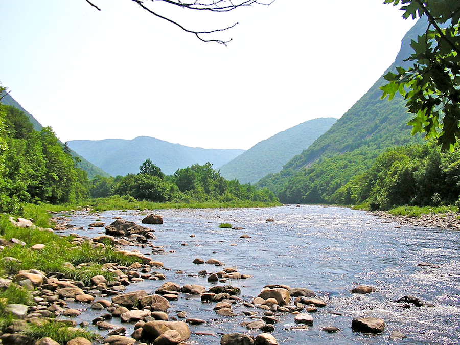 View upriver from the Fence Pool