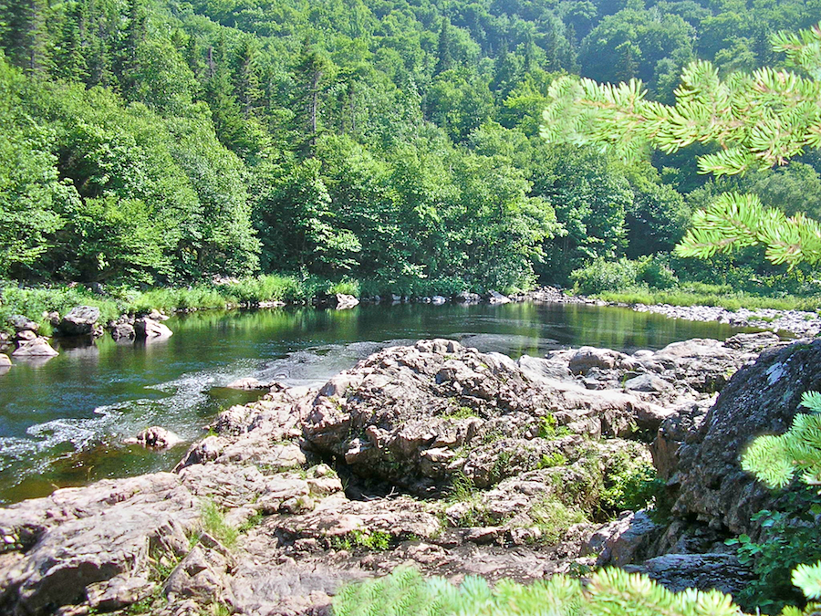 View downriver at the Third Pool