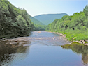 View downriver from the First Pool