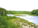 The Chéticamp River from the Cabot Trail bridge