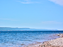 View from Little Grappling Beach at the base of Kellys Mountain