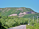 Cabot Trail climbing Smokey Mountain from below